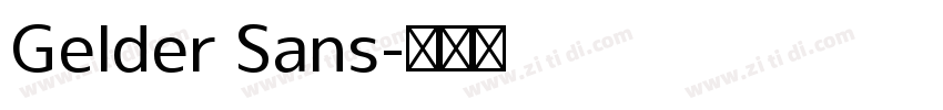 Gelder Sans字体转换